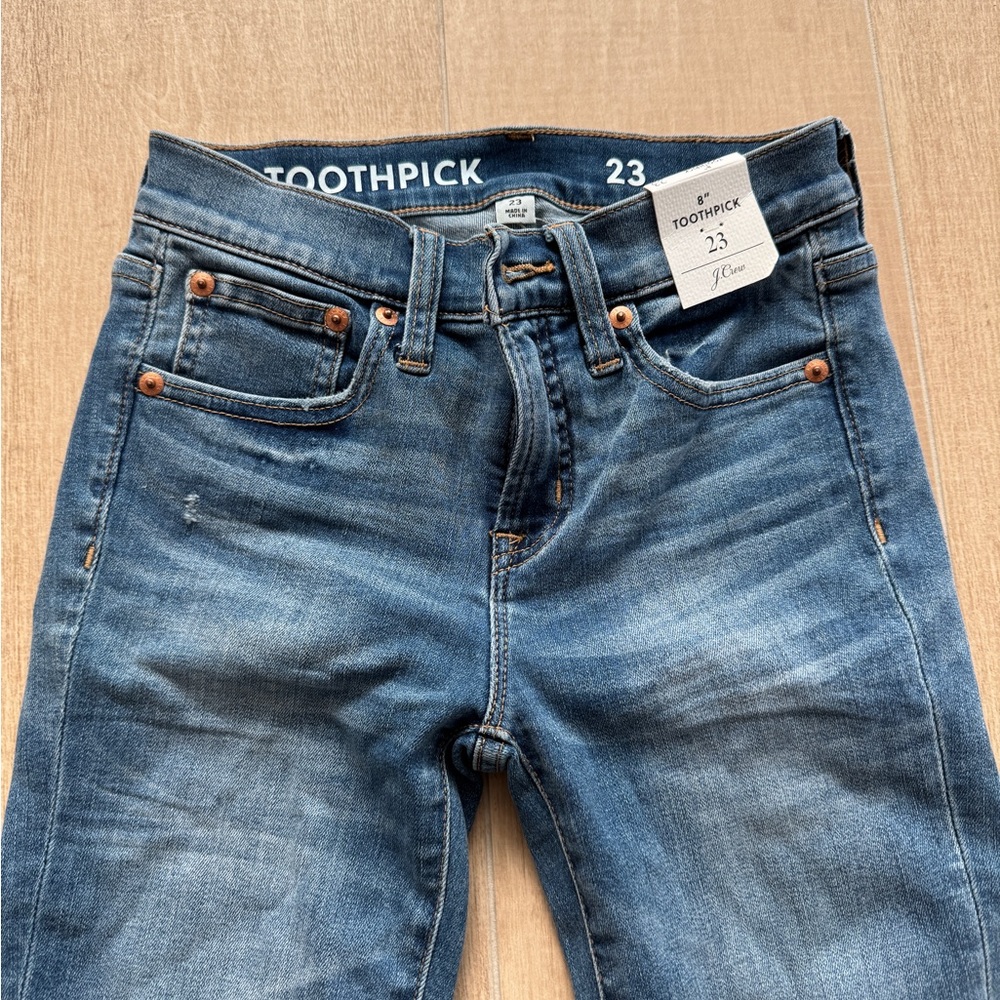 J. Crew Blue toothpick Jeans